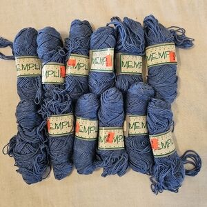 Vintage Lot 12 Skeins Classic Elite Memphis Yarn DK Rayon Linen #5357 116 yd 50g